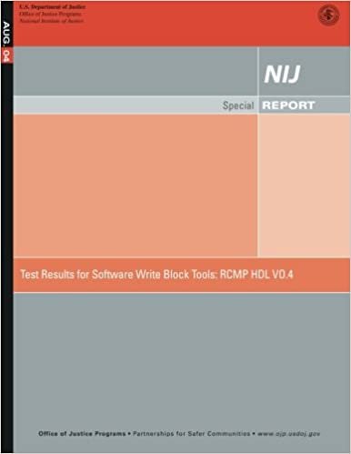 okumak Test Results for Software Write Block Tools: RCMP HDL VO.4