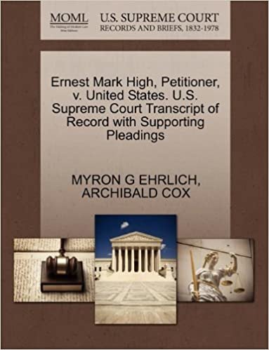 okumak Ernest Mark High, Petitioner, v. United States. U.S. Supreme Court Transcript of Record with Supporting Pleadings