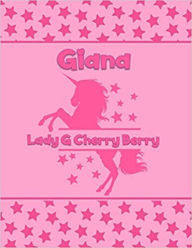 okumak Giana Lady G Cherry Berry: Personalized Draw &amp; Write Book with Her Unicorn Name | Word/Vocabulary List Included for Story Writing
