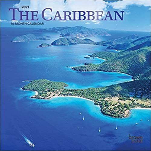 okumak The Caribbean 2021 Calendar: Foil Stamped Cover
