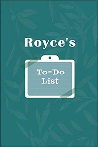 okumak Royce&#39;s To˗Do list: Checklist Notebook | Daily Planner Undated Time Management Notebook
