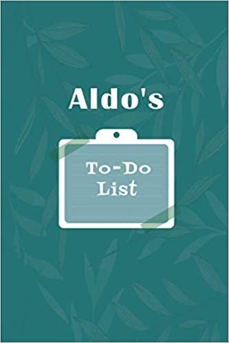 okumak Aldo&#39;s To˗Do list: Checklist Notebook | Daily Planner Undated Time Management Notebook