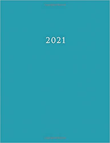 okumak 2021: Large Weekly and Monthly Planner with Blue Cover