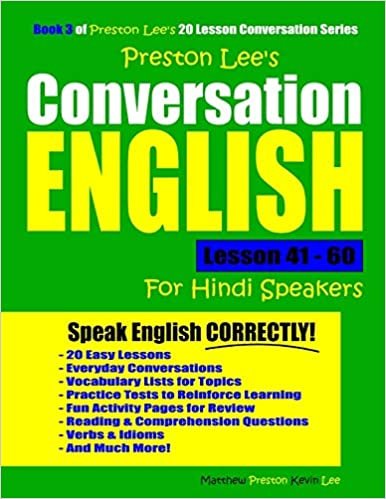 okumak Preston Lee&#39;s Conversation English For Hindi Speakers Lesson 41 - 60