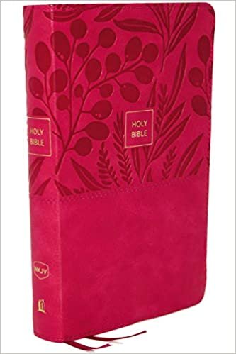 okumak NKJV, End-of-Verse Reference Bible, Personal Size Large Print, Leathersoft, Pink, Red Letter, Comfort Print: Holy Bible, New King James Version