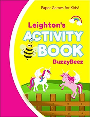 okumak Leighton&#39;s Activity Book: 100 + Pages of Fun Activities | Ready to Play Paper Games + Storybook Pages for Kids Age 3+ | Hangman, Tic Tac Toe, Four in ... Letter L | Hours of Road Trip Entertainment