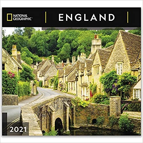 okumak National Geographic England 2021 Wall Calendar
