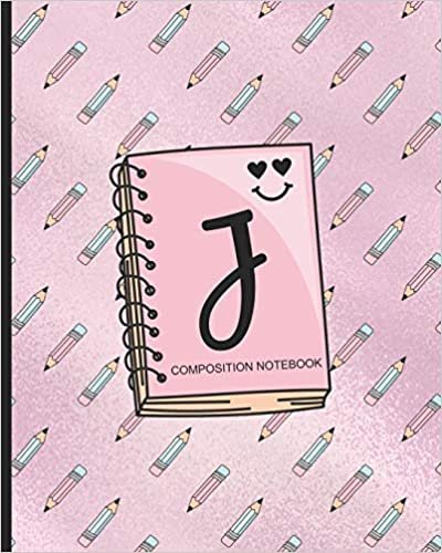 okumak Composition Notebook J: Monogrammed Initial Primary School Wide Ruled Interior Notebook