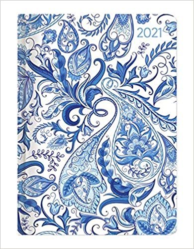 okumak Ladytimer Paisley 2021 - Taschenkalender A6 (11x15 cm) - Weekly - 192 Seiten - Notiz-Buch - Termin-Planer - Alpha Edition