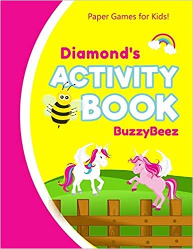 okumak Diamond&#39;s Activity Book: 100 + Pages of Fun Activities | Ready to Play Paper Games + Storybook Pages for Kids Age 3+ | Hangman, Tic Tac Toe, Four in a ... Letter D | Hours of Road Trip Entertainment