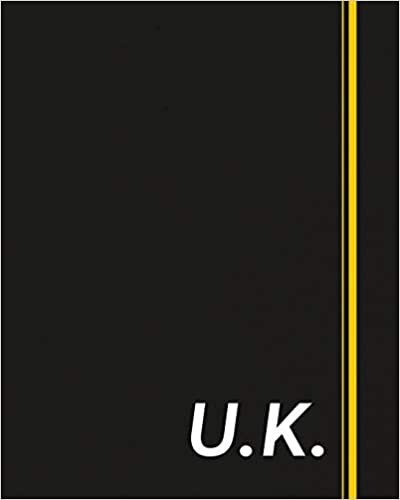 okumak U.K.: Classic Monogram Lined Notebook Personalized With Two Initials - Matte Softcover Professional Style Paperback Journal Perfect Gift for Men and Women