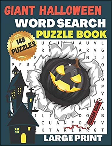 okumak Giant Halloween Word Search Puzzle Book: 148 Large Print Word Search Puzzles for Adults and Teens