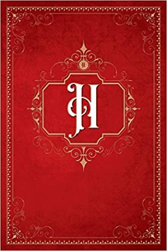okumak H: Vintage Royal Gold &amp; Red Style Monogram Initial Letter H Notebook - Professionally designed gift composition notebook - Paperback Diary Journal - ... - index pages - Vintage - Stylish - Yours!