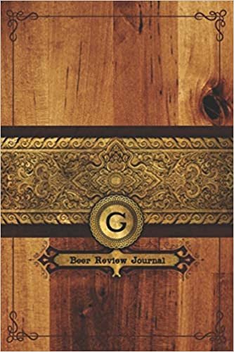 okumak G Beer Review Journal: Connoisseurs Monogrammed Diary - Tracking Notebook for Ale Review Tastings - Drinking Log to Write In Craft Ale Reviews