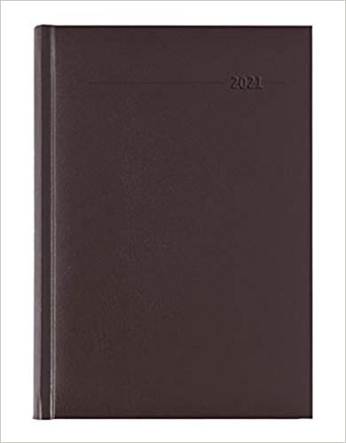 okumak Buchkalender Balacron rot 2021 - Büro-Kalender A5 - Cheftimer - 1 Tag 1 Seite - 352 Seiten - Balacron-Einband - Alpha Edition