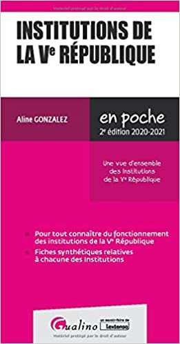 okumak Institutions de la Ve République (2020-2021) (En Poche)