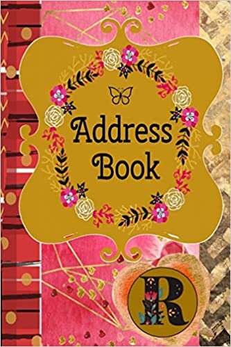okumak Address Book: Monogram Initial R |Romantic Monogram Initial A |Contact Addresses Phone Numbers Email Birthday Anniversary Notes