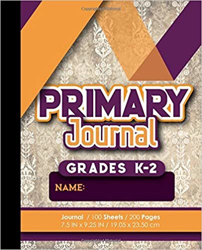 okumak Primary Journal: Grades K-2: Draw And Write For Kids, Primary Journal Draw Top, 100 Sheets, 200 Pages, Vintage/Aged Cover: Volume 9