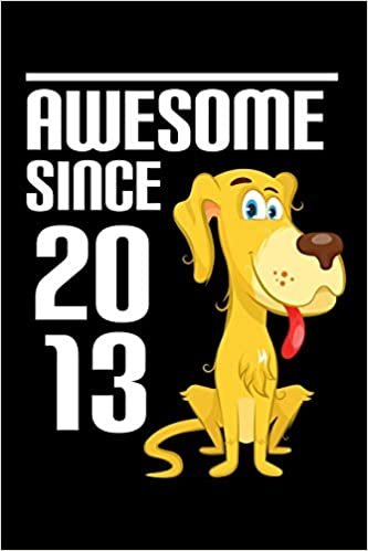 okumak Awesome Since 2012: Cute Birthday Gift for Kids Happy 7th Birthday 7 Years Old Dog Gift