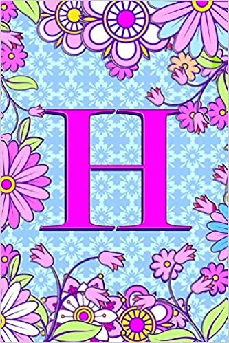 okumak H: 6&quot; x 9&quot; Personalized Monogram Initial H Matte Paperback Notebook Journal Diary 120 Pages (60 sheets) Wide-Ruled Blank Lined For Girls And Women