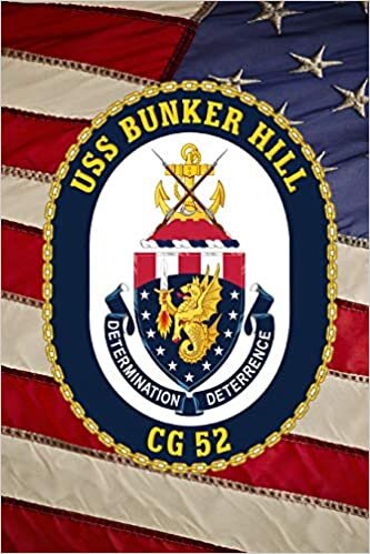 okumak U S Navy Missile Cruiser Ship USS Bunker Hill (CG 52) Crest Badge Journal: Take Notes, Write Down Memories in this 150 Page Lined Journal