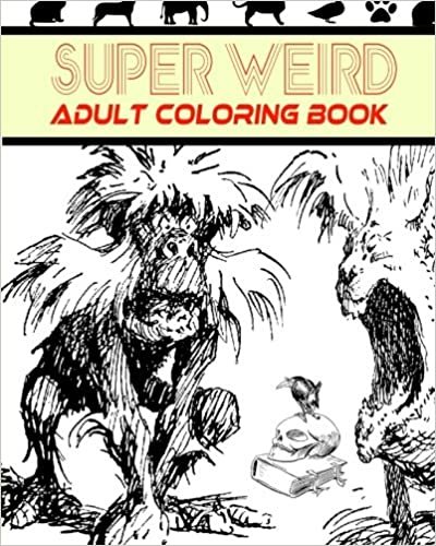 okumak Super Weird Adult Coloring Book