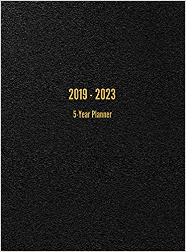 okumak 2019-2023 5-Year Planner : 60-Month Calendar (Black)