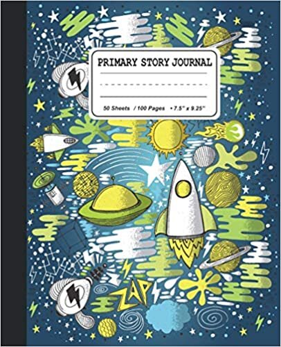 okumak Primary Story Journal: Outer Space Draw and Write Composition Notebook for Kids: K-2 Creative Story Journal For Handwriting and Sketching
