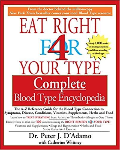 okumak Eat Right for 4 Your Type: Complete Blood Type Encyclopedia [Paperback] Peter D&#39;Adamo and Catherine Whitney