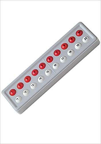 okumak SCHUBI ABACO 20 mit Zahlen: Modell A 10/10 Kugeln (rot/weiß)