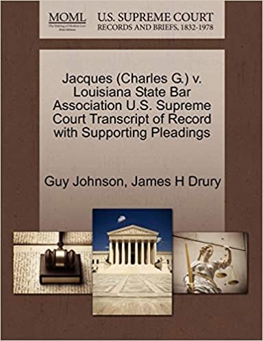 okumak Jacques (Charles G.) v. Louisiana State Bar Association U.S. Supreme Court Transcript of Record with Supporting Pleadings