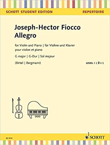 okumak Allegro G major - Schott Student Edition - violin and piano - part and score - (SE 1010)