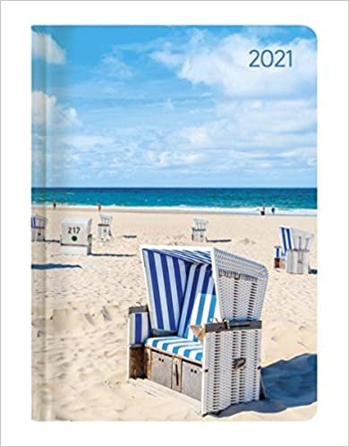okumak Ladytimer Beach 2021 - Strand - Taschenkalender A6 (11x15 cm) - Weekly - 192 Seiten - Notiz-Buch - Termin-Planer - Alpha Edition