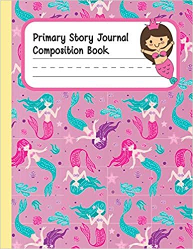 okumak Mermaid Naia Primary Story Journal Composition Book for kids: Composition Notebook Grades K-2 Story Journal (Picture Space And Dashed Mid Line | ... Notebook /100 Pages, 8,5x11 inches Mat)