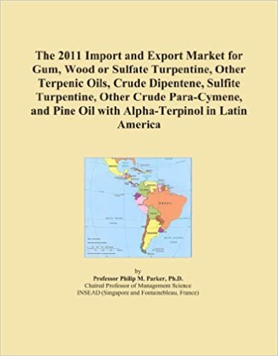 okumak The 2011 Import and Export Market for Gum, Wood or Sulfate Turpentine, Other Terpenic Oils, Crude Dipentene, Sulfite Turpentine, Other Crude ... Pine Oil with Alpha-Terpinol in Latin America