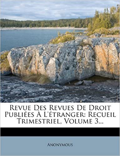 okumak Revue Des Revues De Droit Publiées À L&#39;étranger: Recueil Trimestriel, Volume 3...