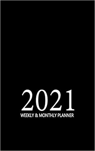 okumak 2021 Weekly &amp; Monthly Planner: 2021 planner purse size,One Year Pocket Planner Paperback ,Mini Calendar,12 Months Calendar with Holiday, 52 Weekly Planner, Black &amp; White Cover