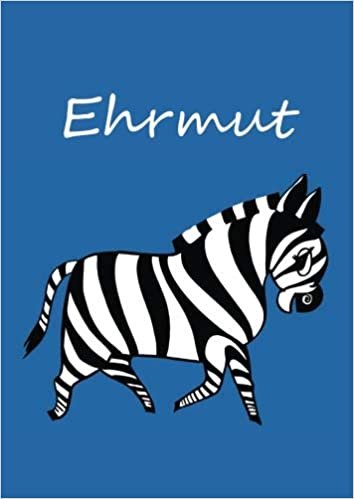 okumak Ehrmut: individualisiertes Malbuch / Notizbuch / Tagebuch - Zebra - A4 - blanko