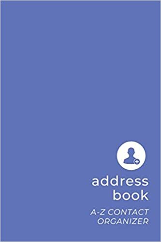 okumak Address Book: Minimalists Small Contact &amp; Address Organizer with Tabs | Names Birthday Phone Email Notes | Simple Blue - Basic Series