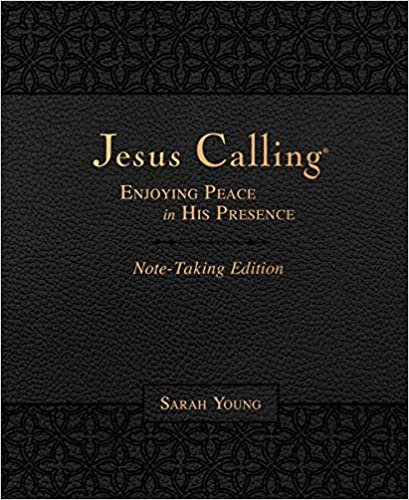 okumak Jesus Calling Note-taking Edition, Leathersoft, Black, With Full Scriptures: Enjoying Peace in His Presence