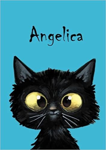 okumak Angelica: Angelica - Katzen - Malbuch / Notizbuch / Tagebuch: A5 - blanko