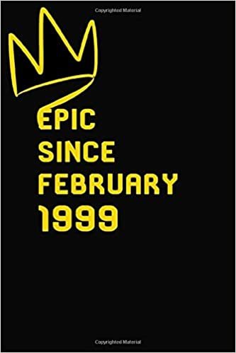 okumak Epic Since February 1999: Lined Notebook/Journal/Diary,(120 Blank Lined Pages, Size 6x9,soft cover, Matte Finish), Great Birthday Gift Idea.