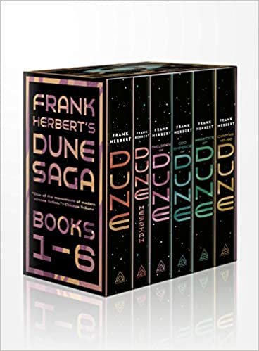 okumak Frank Herbert&#39;s Dune Saga 6-Book Boxed Set: Dune, Dune Messiah, Children of Dune, God Emperor of Dune, Heretics of Dune, and Chapterhouse: Dune