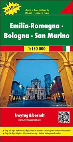 okumak Emilia-Romagna - Bologna T10 f&amp;b (+r): Toeristische wegenkaart 1:150 000