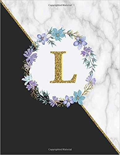okumak L : Initial Monogram Letter L Marble Sketchbook: Large Journal With Blank Papers For Drawing And Sketching Perfect Gift for Girls and Women (8.5&quot; x 11&quot;) with 110 Pages