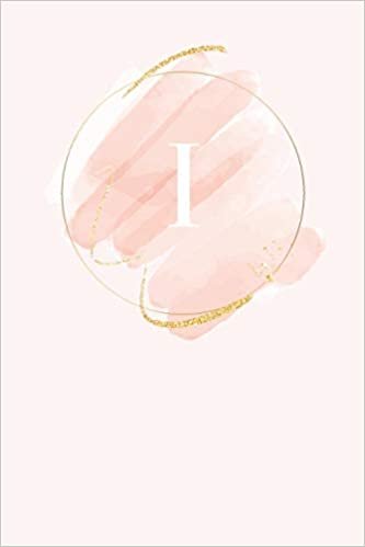 okumak I: 110  Sketchbook Pages (6 x 9)  | Light Pink Monogram Sketch and Doodle Notebook with a Simple Modern Watercolor Emblem | Personalized Initial Letter | Monogramed Sketchbook