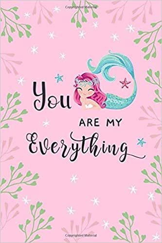 okumak You Are My Everything: 4x6 Password Notebook with A-Z Tabs | Mini Book Size | Floral Star Mermaid Design Pink
