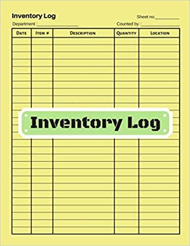 okumak Inventory log: V.13 - Inventory Tracking Book, Inventory Management and Control, Small Business Bookkeeping / double-sided perfect binding, non-perforated