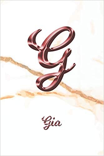 okumak Gia: Sketchbook | Blank Imaginative Sketch Book Paper | Letter G Rose Gold White Marble Pink Effect Cover | Teach &amp; Practice Drawing for Experienced &amp; ... Doodle Pad | Create, Imagine &amp; Learn to Draw