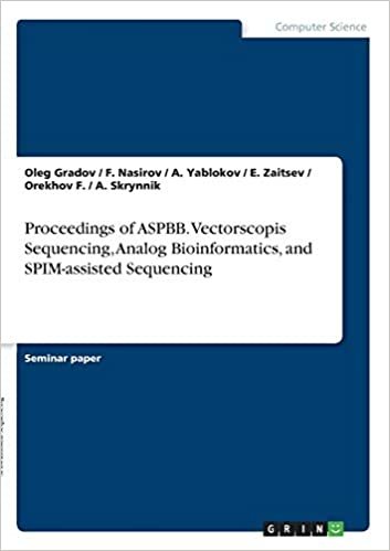okumak Proceedings of ASPBB. Vectorscopis Sequencing,  Analog Bioinformatics, and SPIM-assisted Sequencing